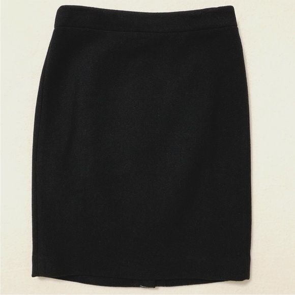 J. Crew Dresses & Skirts - NWT J.Crew Mercantile Womens Pencil Skirt Lined Back zip Wool Blend Black Size 0